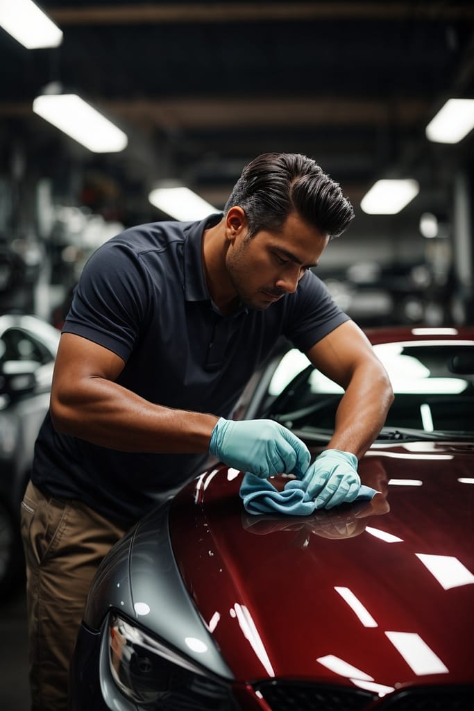 🛠 See how a few minutes work with a buffing pad and rubbing compound , car scratch